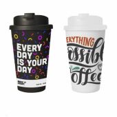 Coffee Mug Premium Deluxe 350 ml koffiebeker dubbelwandig kunststof