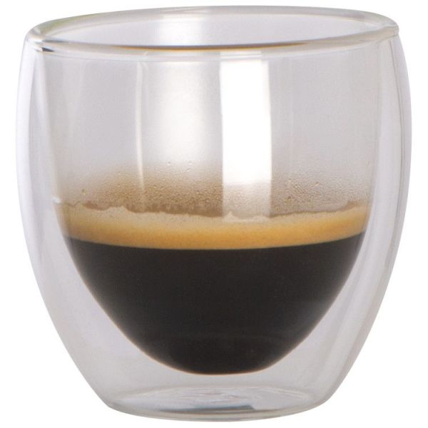 Espresso koffieglazen, set van 2 dubbelwandig 100 ml