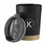 Kobe Bamboo 350 ml koffiebeker - zwart