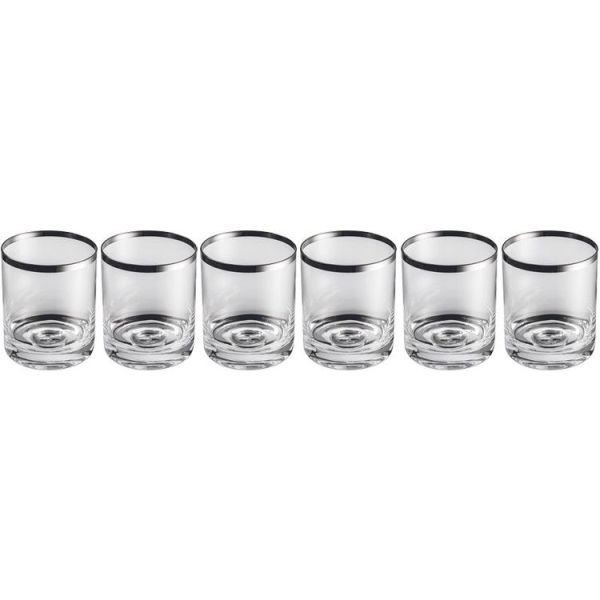 Luxe whiskyglazen set van 6 mondgeblazen kirstalglas